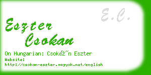 eszter csokan business card